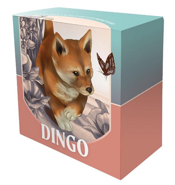 ROZTOMILÝ A MAZLIVÝ PES DINGO BABY coin Cute and Cuddly Baby Dingo – 1 oz stříbrná mince