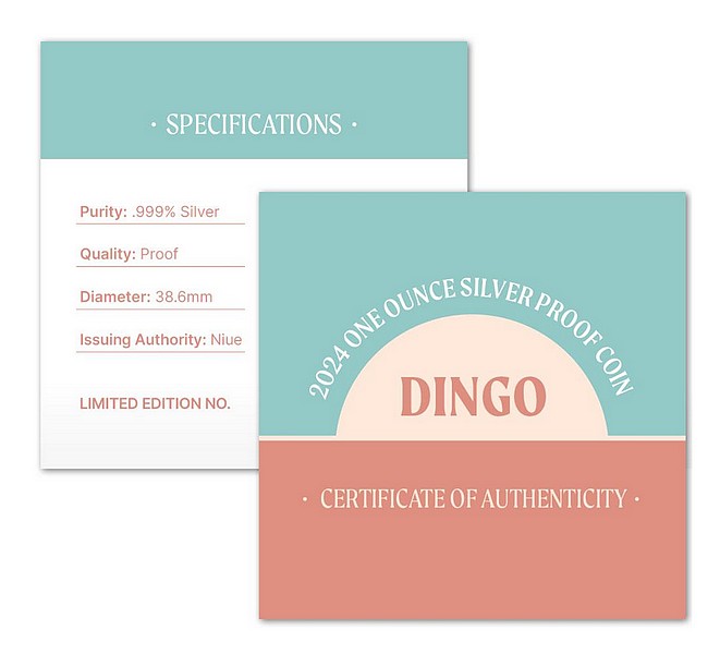 ROZTOMILÝ A MAZLIVÝ PES DINGO BABY coin Cute and Cuddly Baby Dingo – 1 oz stříbrná mince
