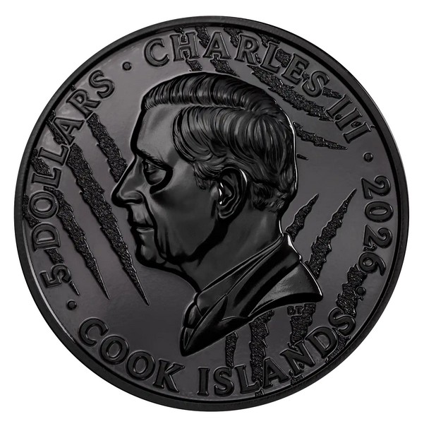 LEV coin Black and White Lion coloured – 1 oz stříbrná mince barevná