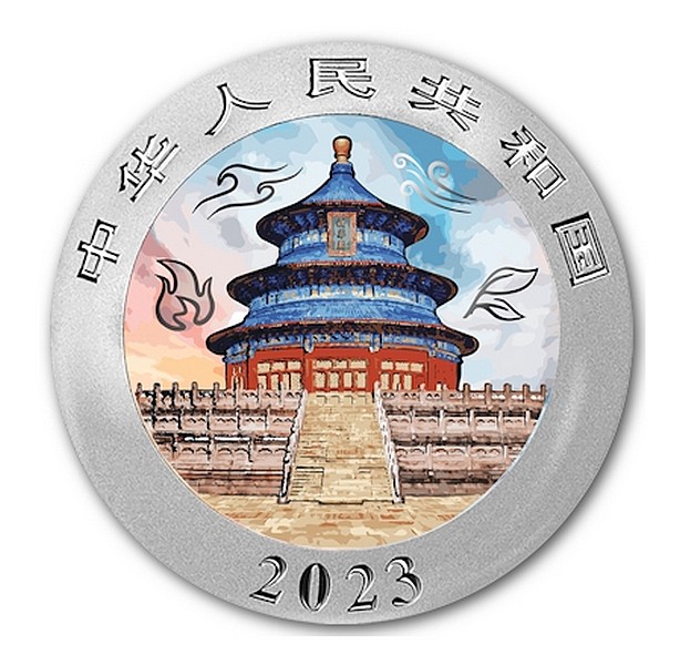 PANDA ČTYŘI ŽIVLY VZDUCH coin China (Chinese) Panda Four Elements Air - 30g stříbrná mince