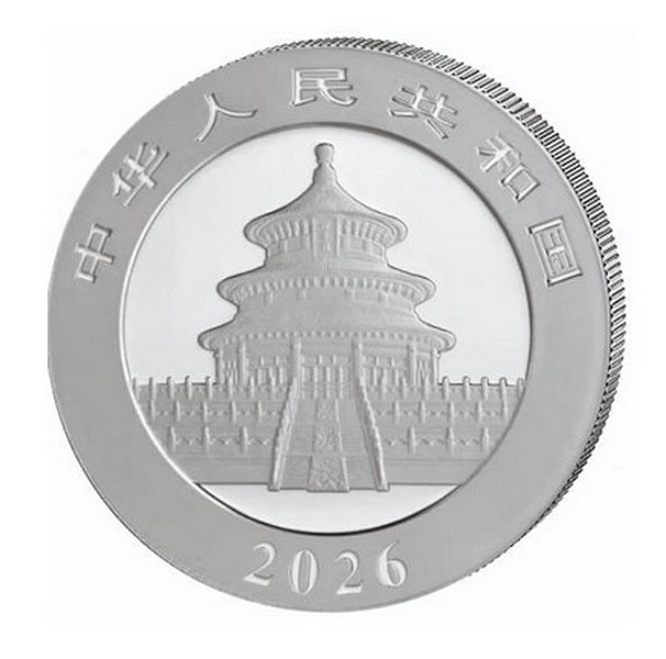 PANDA 2026 coin China (Chinese) Panda – 30g stříbrná mince pozlacená