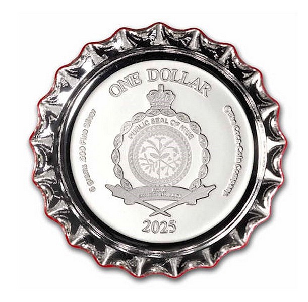 COCA COLA BOTTLE CAP – unikátní 6 gramová stříbrná zátka od láhve Coca-Cola