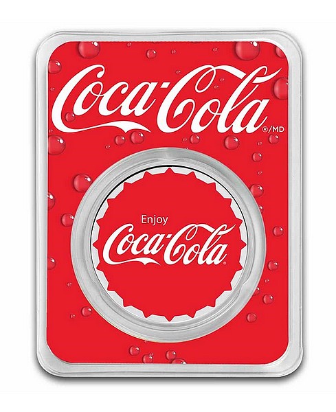 COCA COLA ZÁTKA Coca-Cola Colorized Round (Bottle Cap)