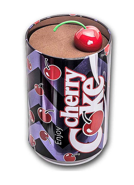 COCA-COLA TŘEŠŇOVÁ PLECHOVKA 40. výročí coin Coca-Cola Cherry 40th Anniversary – 1 oz stříbrná mince