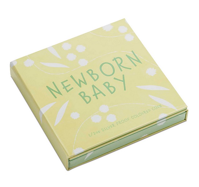 DÁREK K NAROZENÍ DÍTĚTE coin Newborn Baby – 1/2 oz stříbrná mince