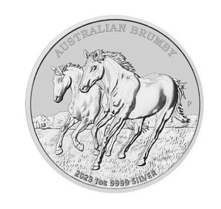 ZDIVOČELÝ KŮŇ BRUMBY AUSTRÁLIE 2023 coin Australian Horse Brumby - 1 oz stříbrná mince