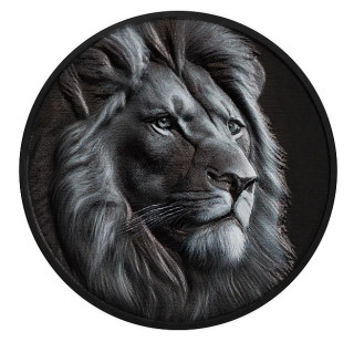 LEV coin Black and White Lion coloured – 1 oz stříbrná mince barevná