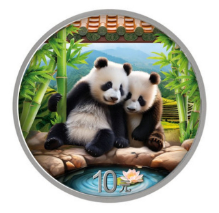 PANDA 2026 coin China (Chinese) Panda Coloured – 30g stříbrná mince barevná
