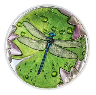 VÁŽKA coin Lily Pad Dragonfly Ultra High Relief – 1 oz stříbrná mince