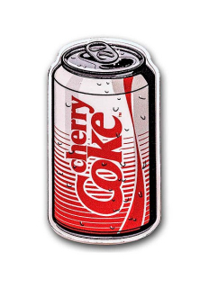 COCA-COLA TŘEŠŇOVÁ PLECHOVKA 40. výročí coin Coca-Cola Cherry 40th Anniversary – 1 oz stříbrná mince