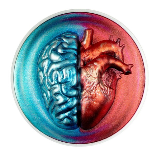 HLAVA vs SRDCE coin Head vs Heart – 2 oz stříbrná mince