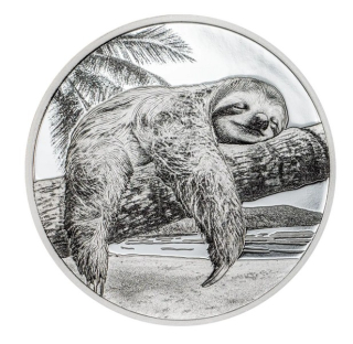 SEDM SMRTELNÝCH HŘÍCHŮ LENOST coin The seven deadly sins Sloth – 1 oz stříbrná mince