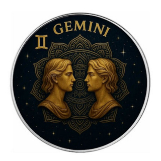 ZNAMENÍ ZVĚROKRUHU BLÍŽENCI coin American Silver Eagle Signs of the Zodiac Gemini – 1 oz stříbrná mince