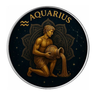 ZNAMENÍ ZVĚROKRUHU VODNÁŘ coin American Silver Eagle Signs of the Zodiac Aquarius – 1 oz stříbrná mince