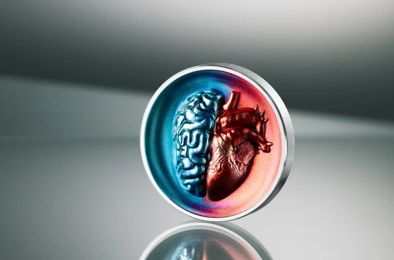 HLAVA vs SRDCE coin Head vs Heart – 2 oz stříbrná mince
