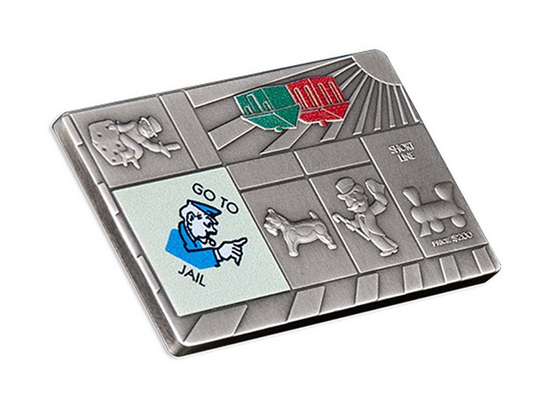 MONOPOLY populární hra od Hasbro – sada 4 stříbrných mincí (4×1 oz)