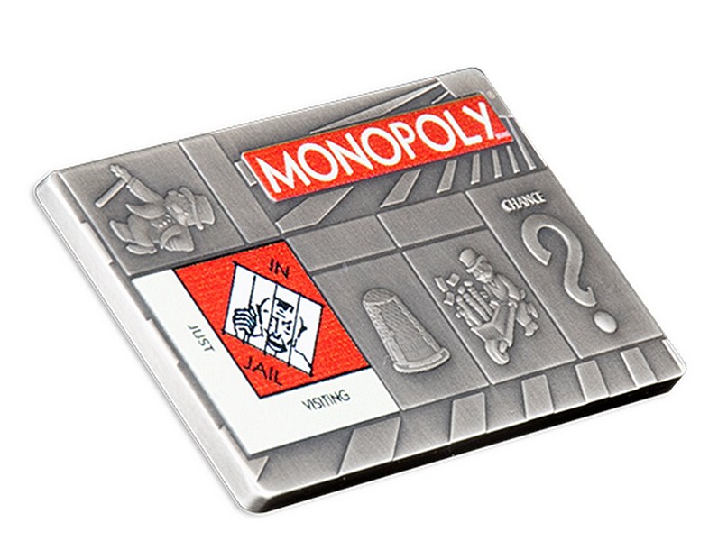 MONOPOLY populární hra od Hasbro – sada 4 stříbrných mincí (4×1 oz)