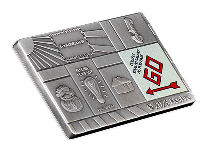 MONOPOLY populární hra od Hasbro – sada 4 stříbrných mincí (4×1 oz)