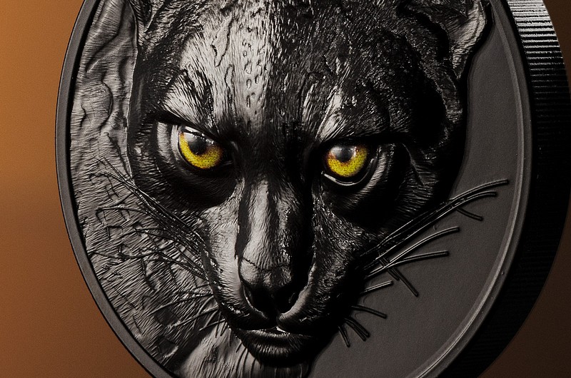 LOVCI V NOCI OCELOT coin Hunters by Night Ocelot – 2 oz stříbrná mince