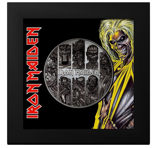 IRON MAIDEN Heavy Metalová kapela Iron Maiden coin Eddie Colections – 3 oz stříbrná mince