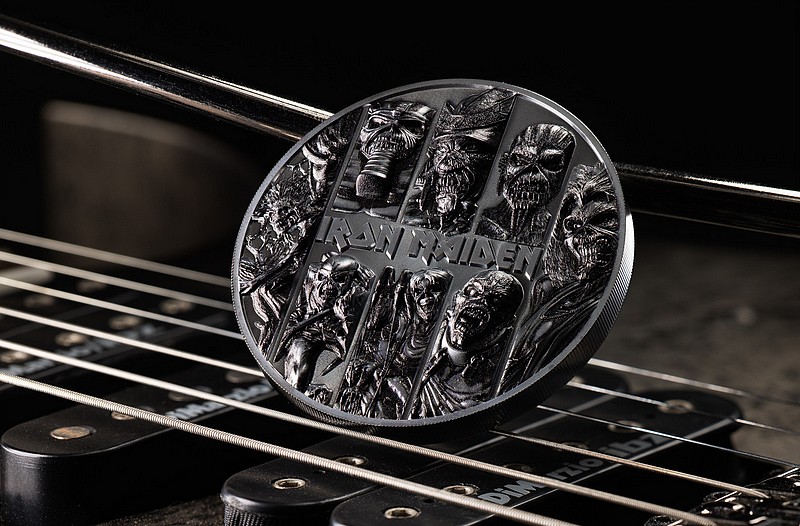 IRON MAIDEN Heavy Metalová kapela Iron Maiden coin Eddie Colections – 3 oz stříbrná mince