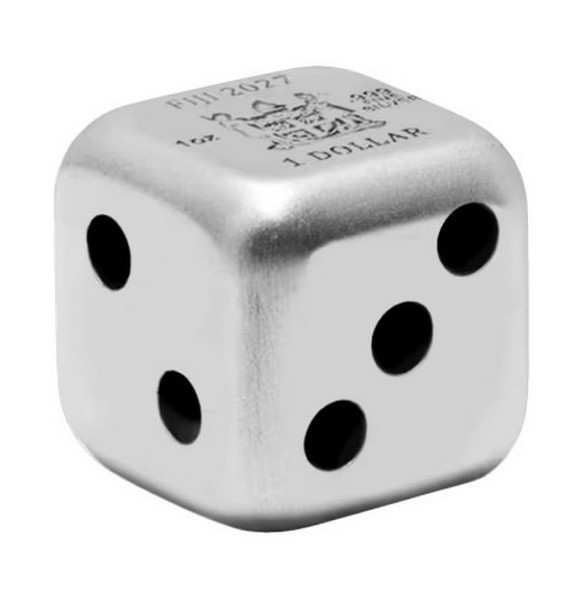 KOSTKA ROK KOZY 2027 coin DICE mince ve tvaru krychle (kostky) – 1 oz stříbrná mince