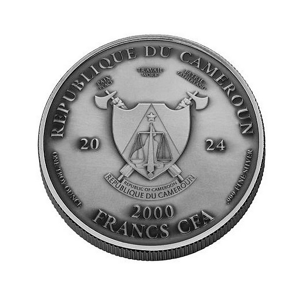 MÍROTVŮRCE PRVNÍ REVOLVER coin Peacemaker Colt Single Action Army – 1 oz stříbrná mince