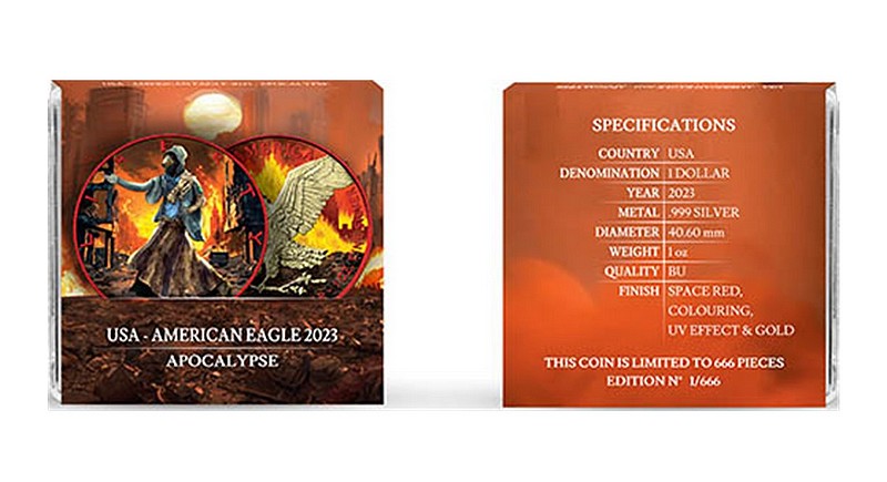 APOKALYPSA coin Silver Eagle Apocalypse - 1 oz stříbrná mince