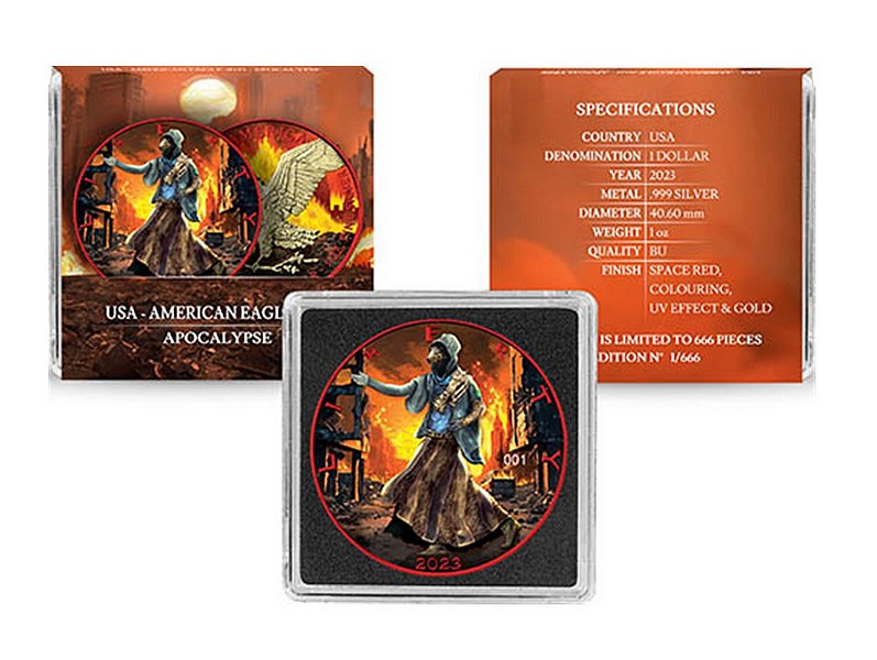  APOKALYPSA coin Silver Eagle Apocalypse - 1 oz stříbrná mince