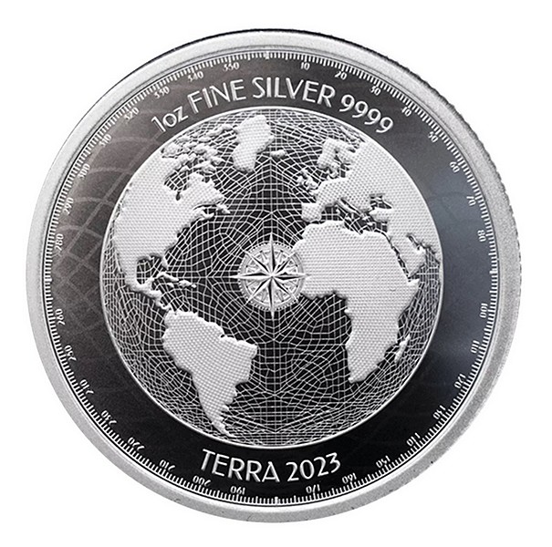ZEMĚ 2023 coin Tokelau Terra/Earth - 1 oz stříbrná mince