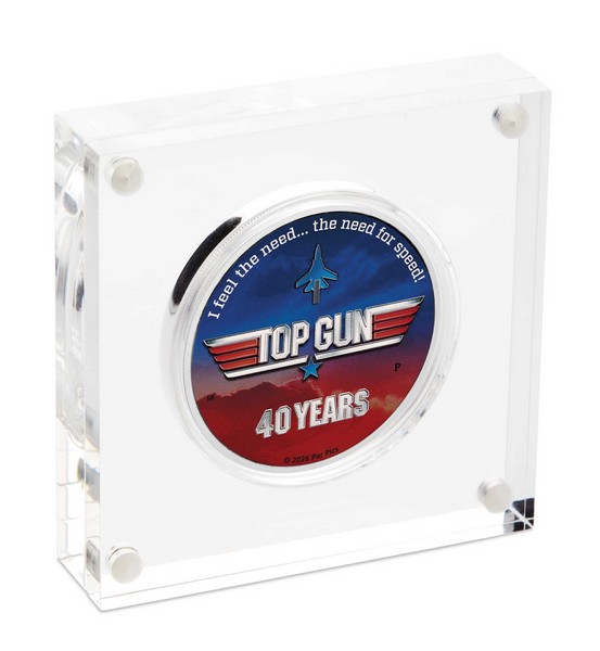 TOP GUN coin 40 Years of Top Gun – 1 oz stříbrná mince