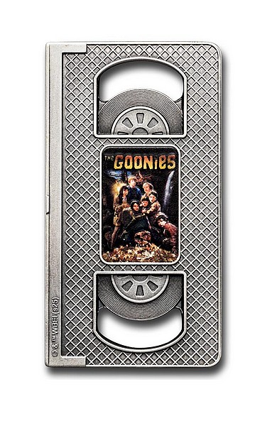 VIDEOKAZETA VHS FILM ROŠŤÁCI coin The Goonies VHS Tape – 2 oz stříbrná mince