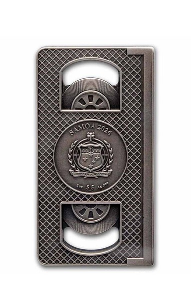 VHS KAZETA FILM GREMLINS coin The Gremlins VHS Tape – 2 oz stříbrná mince