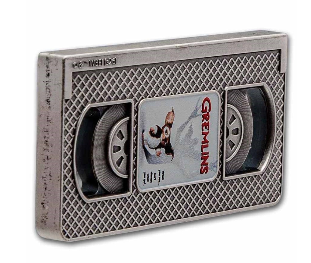 VHS KAZETA FILM GREMLINS coin The Gremlins VHS Tape – 2 oz stříbrná mince
