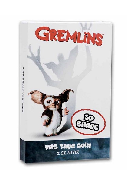 VHS KAZETA FILM GREMLINS coin The Gremlins VHS Tape – 2 oz stříbrná mince