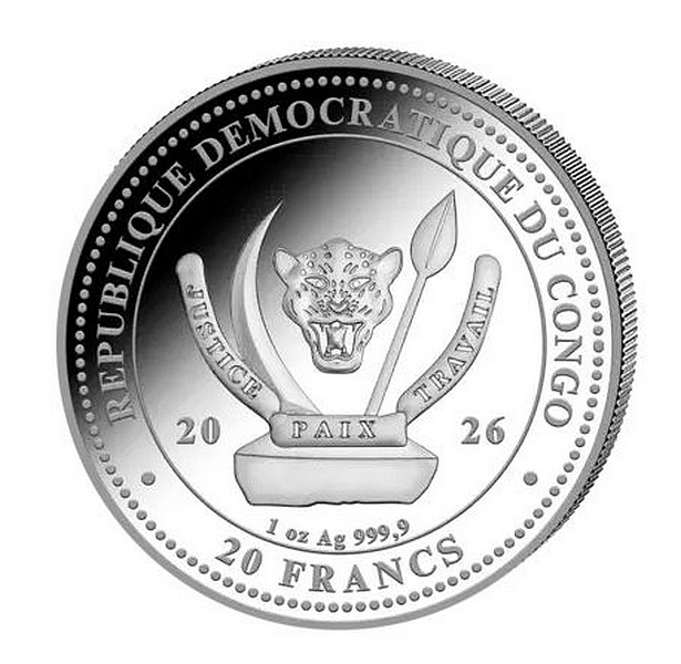 SVĚTOVÁ DIVOKÁ ZVĚŘ ŽRALOK coin World‘s Wildlife The Shark coloured – 1 oz stříbrná mince barevná