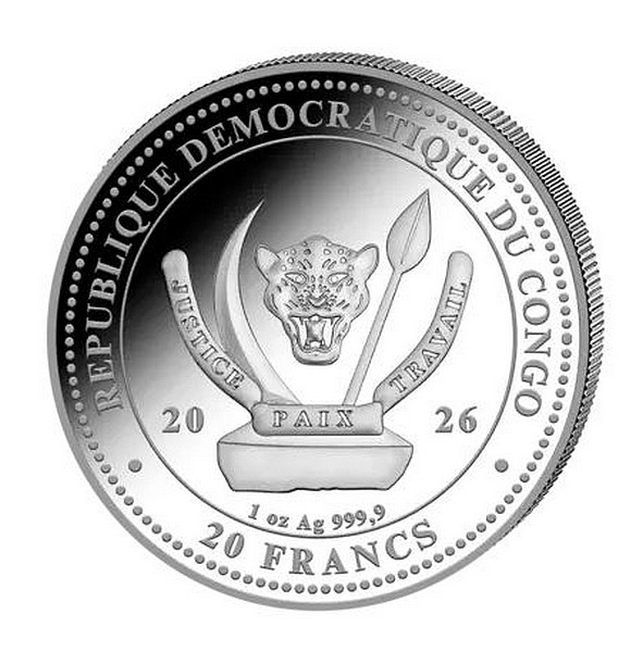 SVĚTOVÁ DIVOKÁ ZVĚŘ ŽRALOK coin World‘s Wildlife The Shark gilded – 1 oz stříbrná mince pozlacená