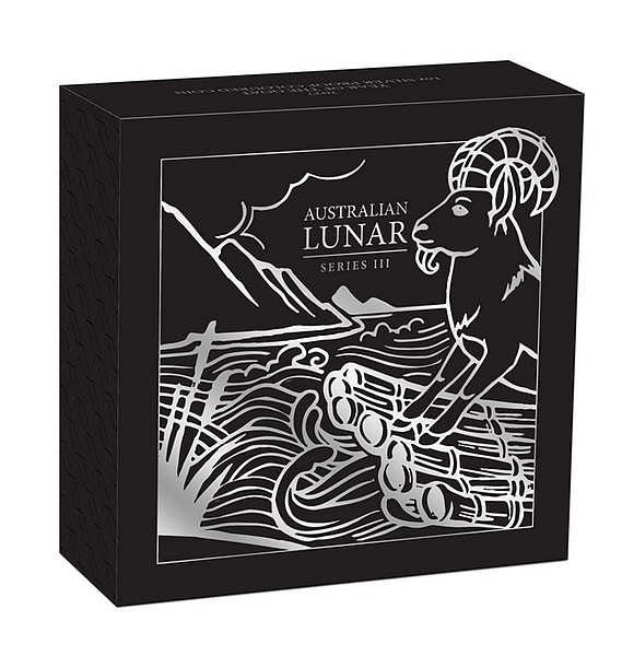 ROK KOZY 2027 Lunární série III. coin Year of the Goat coloured – 1 oz stříbrná mince