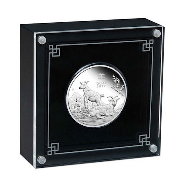 ROK KOZY 2027 Lunární série III. coin Year of the Goat proof – 1 oz stříbrná mince