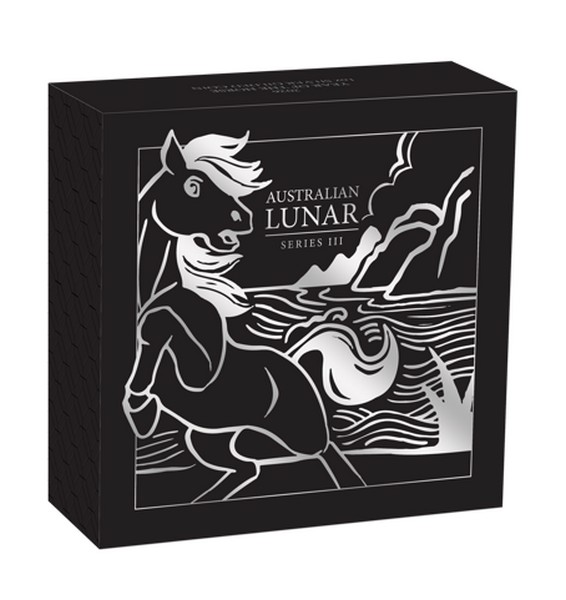 ROK KONĚ Lunární série III. coin Year of the Horse gilded – 1 oz stříbrná mince