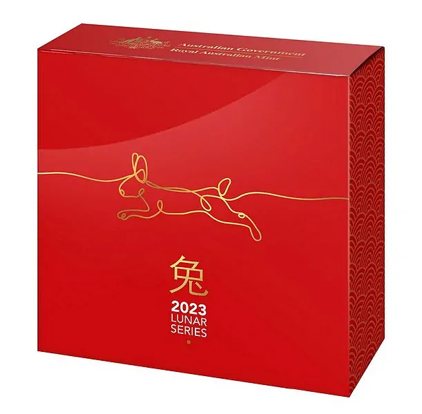 ROK KRÁLÍKA 2023 coin Year of the Rabbit RAM – 1 oz stříbrná mince Kupolová ražba