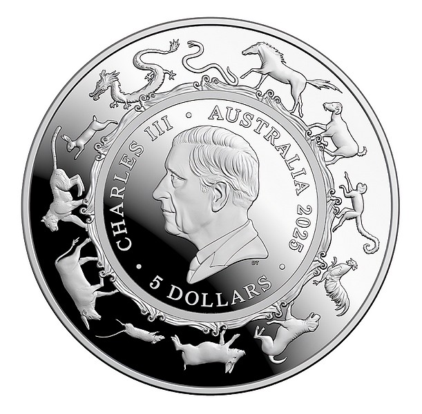 ROK HADA 2025 coin Year of the Snake RAM – 1 oz stříbrná mince Kupolová ražba