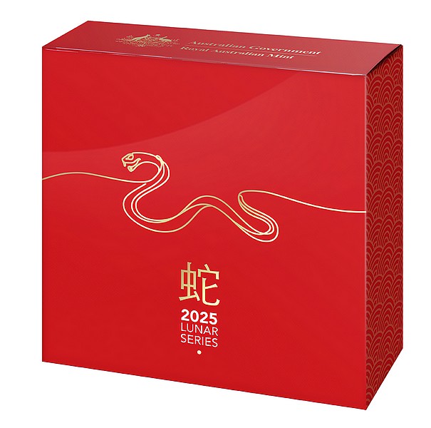 ROK HADA 2025 coin Year of the Snake RAM – 1 oz stříbrná mince Kupolová ražba